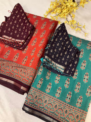 Soft and Lightweight Modal Silk Saree - Blouse Size 40 (Fits up to 44)