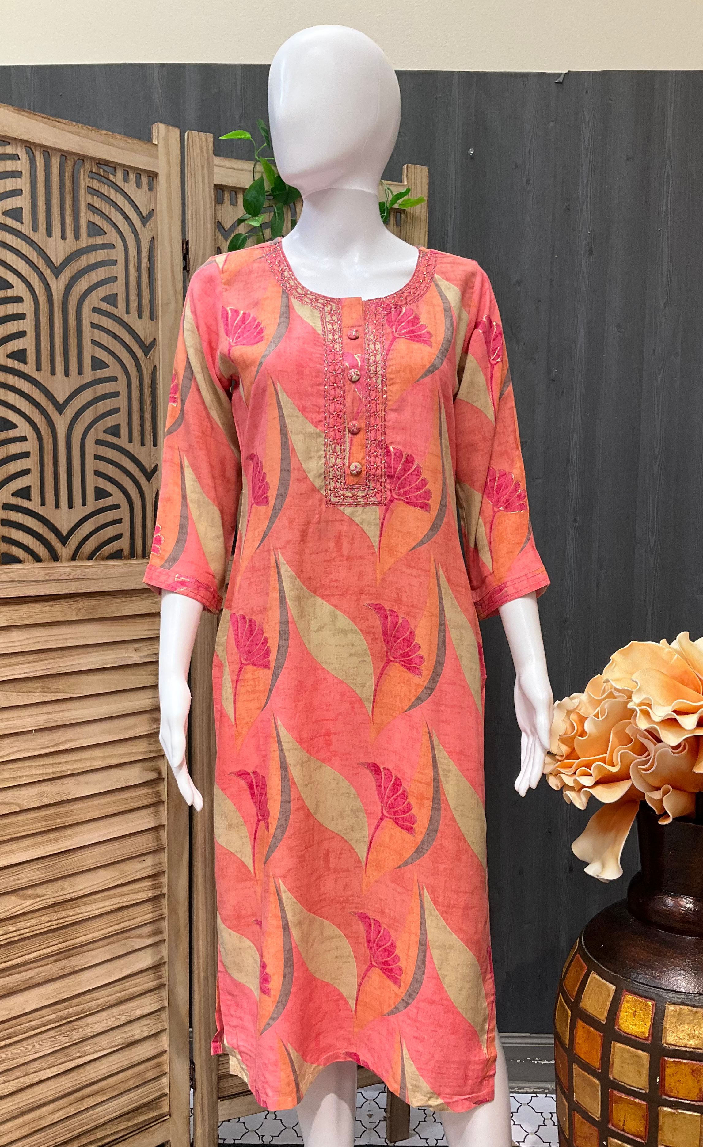Soft Rayon Kurti with Digital Print  image 1