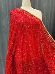 Gold Zari Embroidery Duppattas
