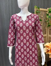 Pure Cotton 2 piece Kurti set