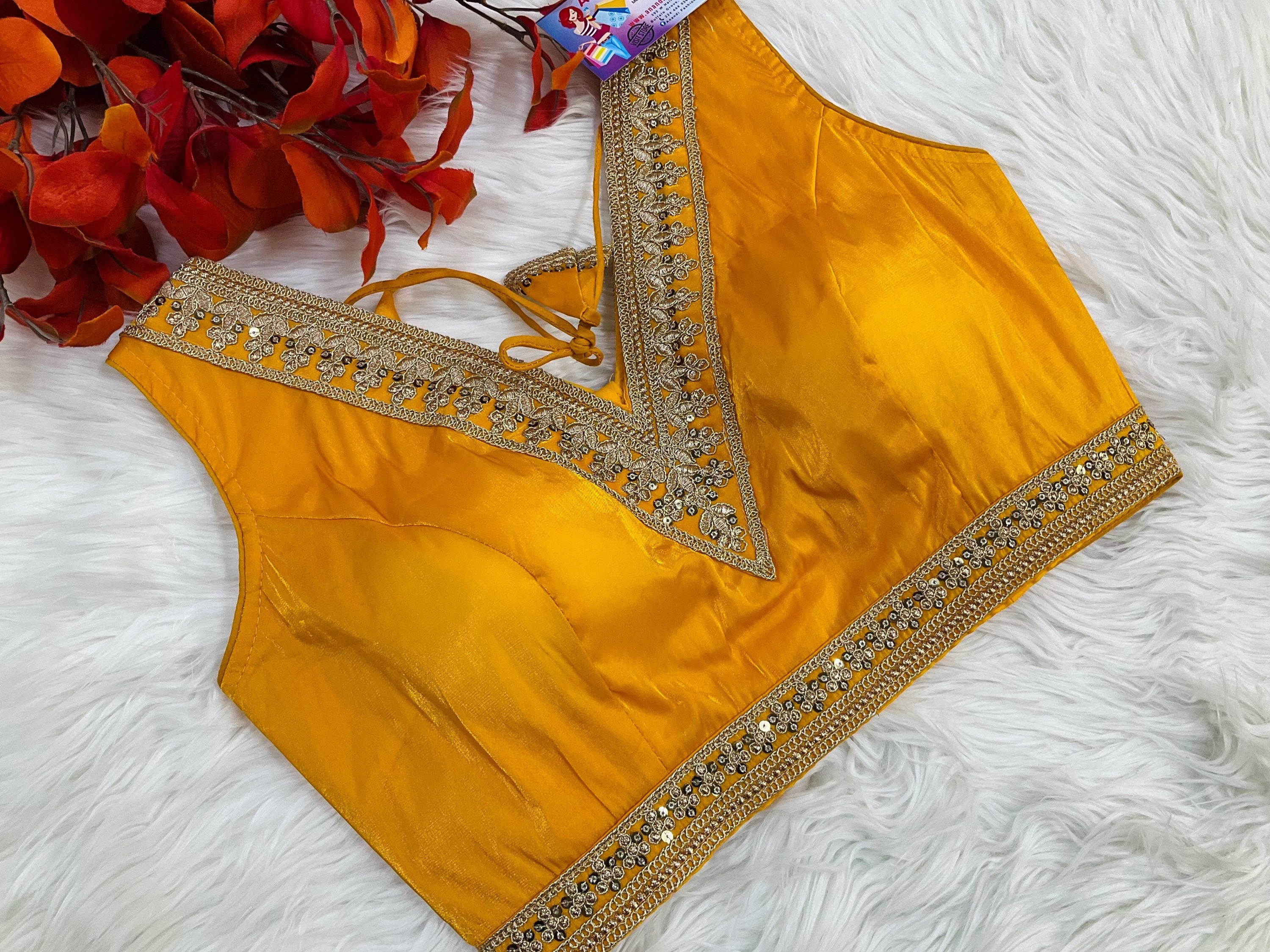 V-Neck party wear blouses fits size upto 38-42 image 0