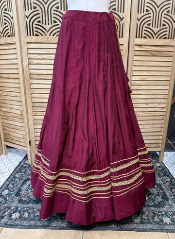 Satin Silk Lehenga Skirt - Party & Wedding Wear