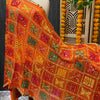 Phulkari Dupatta with Real Mirror Work - Traditional Embroidery