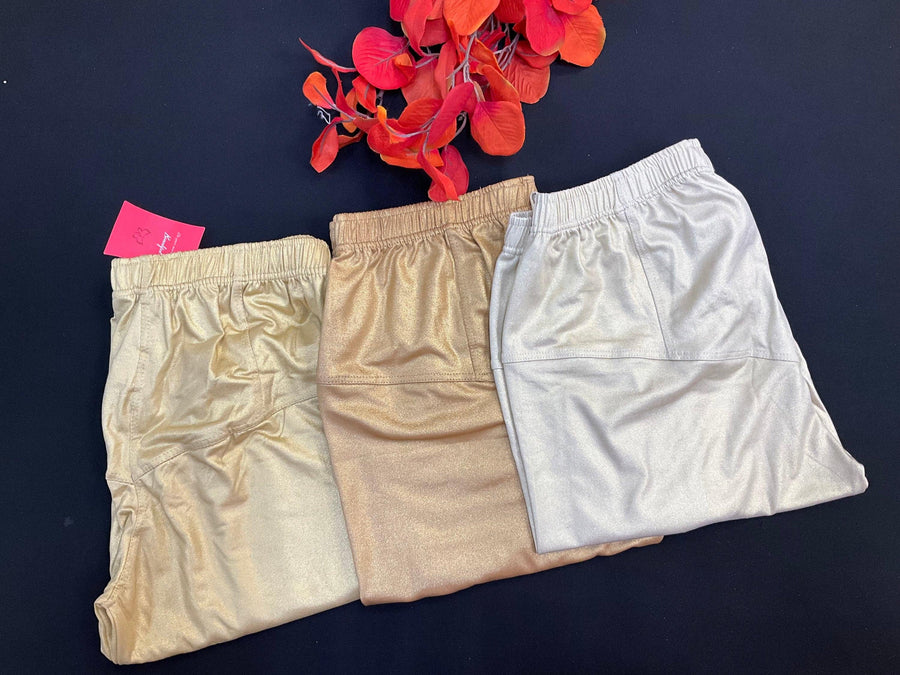 Shimmery Gold Stretchable Leggings