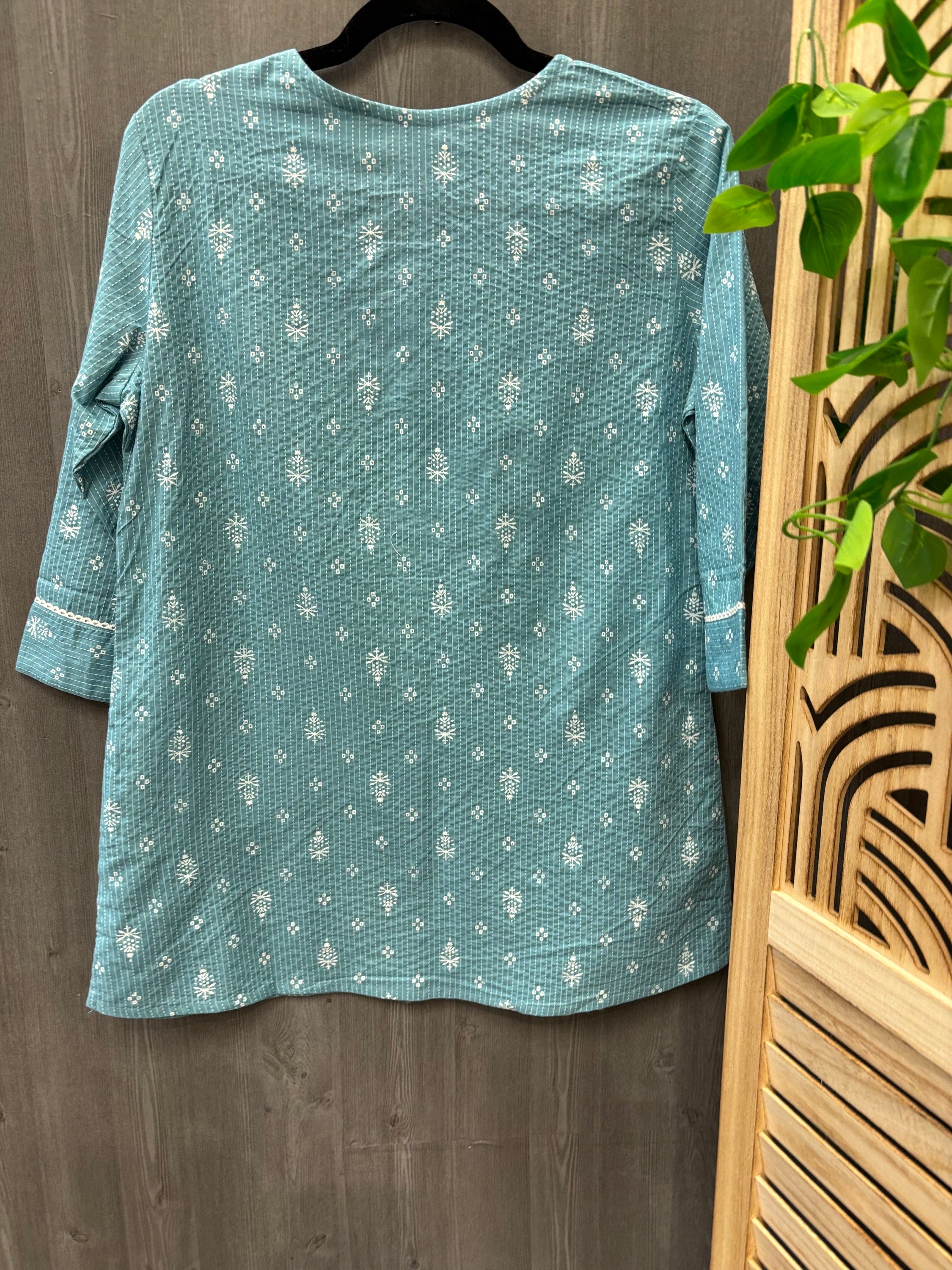 Blue Color Short Kurti/Top image 1