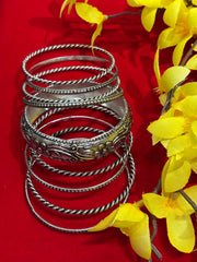 German Silver Bangles set (9 bangles)