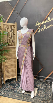 Lavender Ready to wear saree