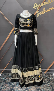 Black Pure Cotton Chaniya Choli set