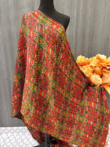 Chinon Dupattas - Soft Chinon Dupattas with Multicolor Designs