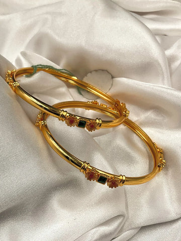 Bangles of India - Pair of Gold Toned Bangles