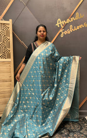 Pastel Shade Silk Saree
