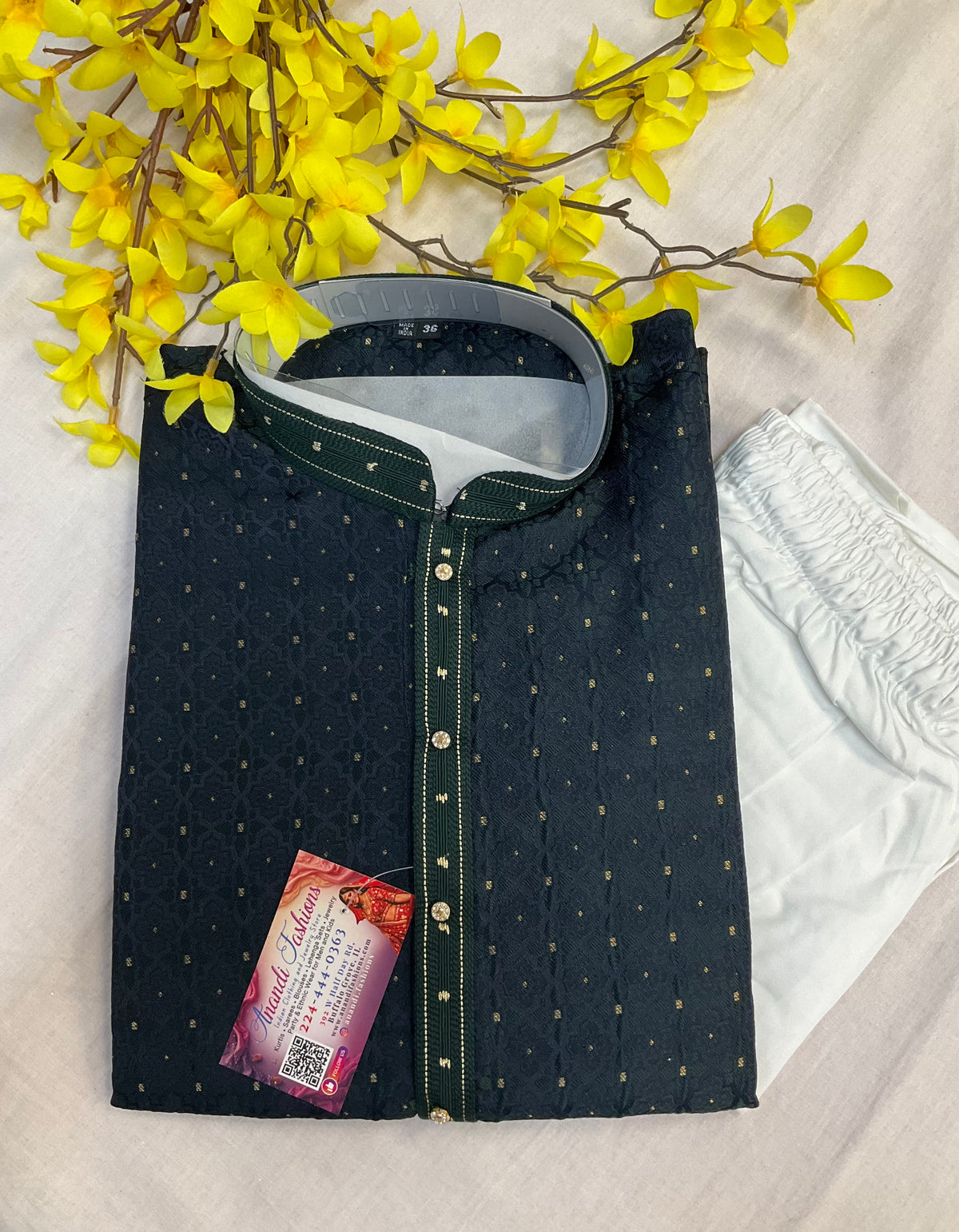 Navy Blue Party Wear Mens Wear kurta set