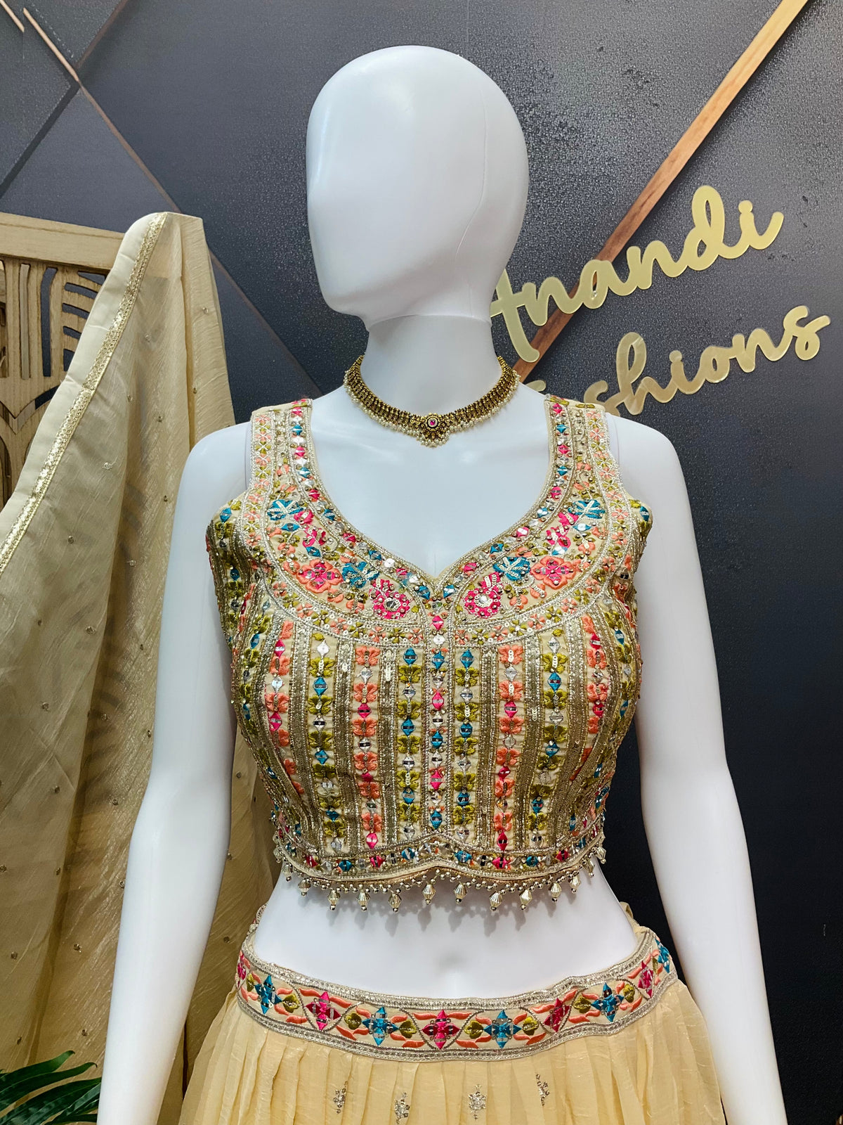 Gold Color - Party Wear Lehenga sets