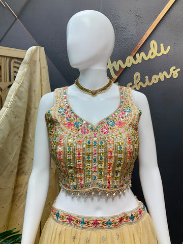Gold Color - Party Wear Lehenga sets