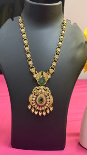CZ Kundan Necklace Set