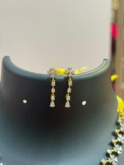Simple CZ Necklace set