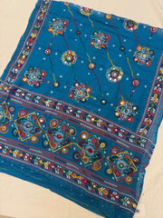 Garba Special- Navratri Pure Cotton Dupattas with thread Work.