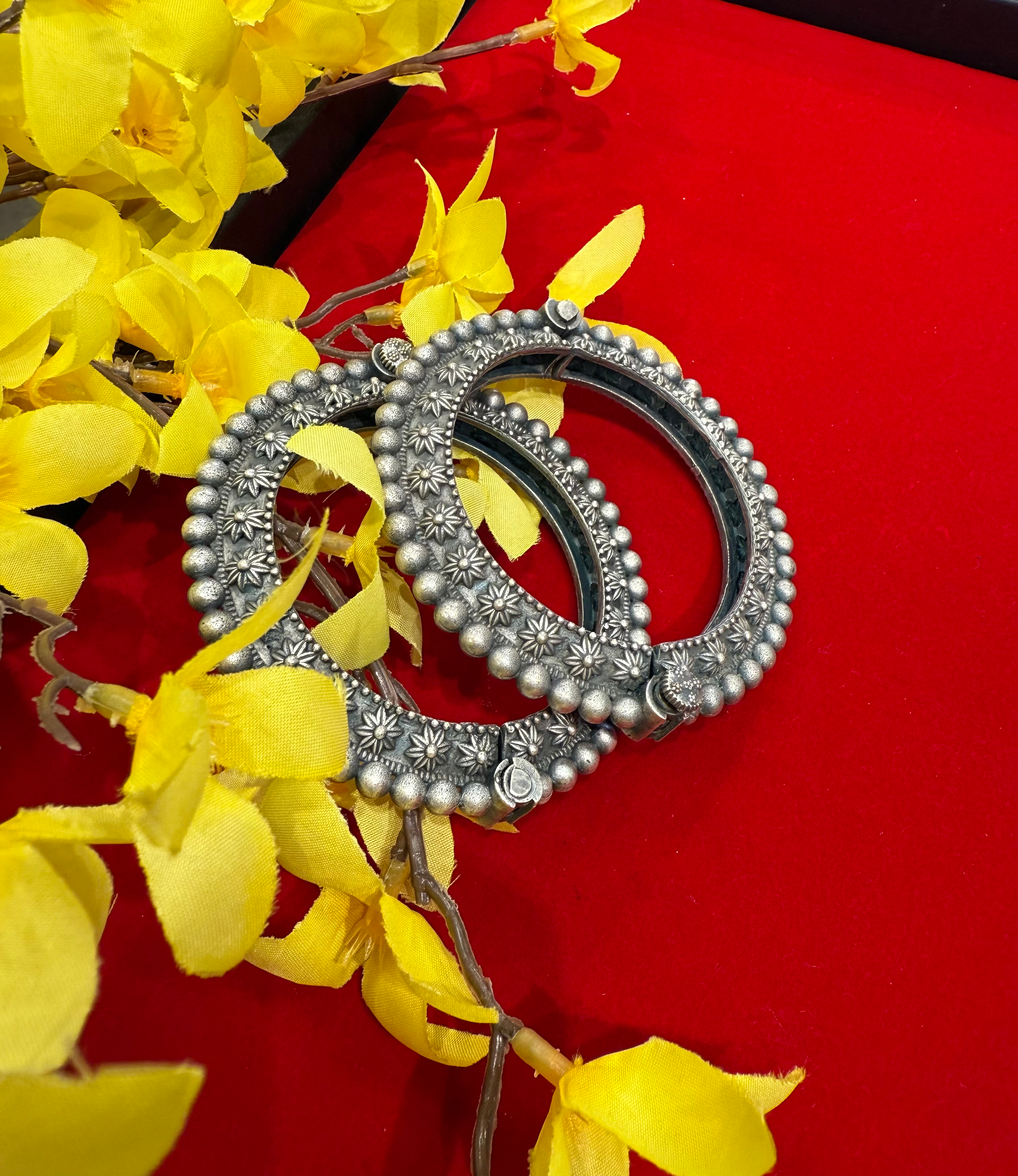 German Silver Openable Kada- single piece- size 2.6/2.8 image 0