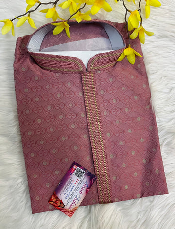 Onion Pink Color - Mens kurta set