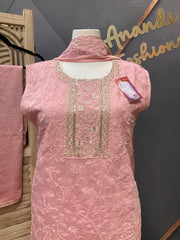 Pink Plus size Women’s kurti set