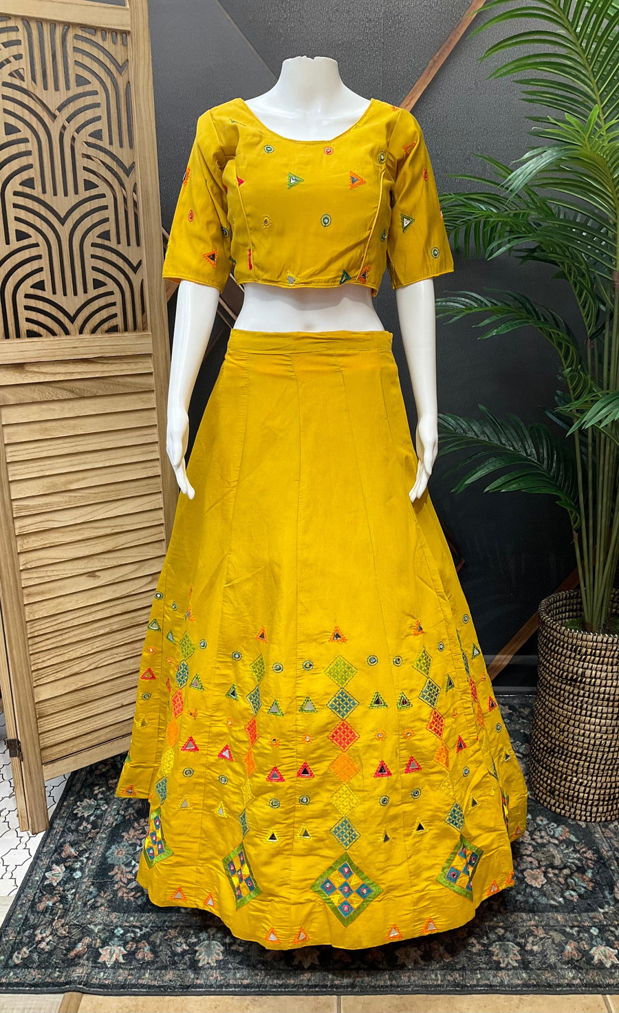 Navratri Special Cotton Chaniya Choli Set - Garba Dance Wear