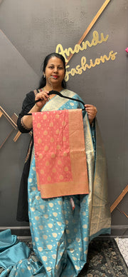 Pastel Shade Silk Saree