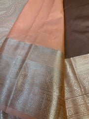 Black Semi Silk Kanjeevaram Saree