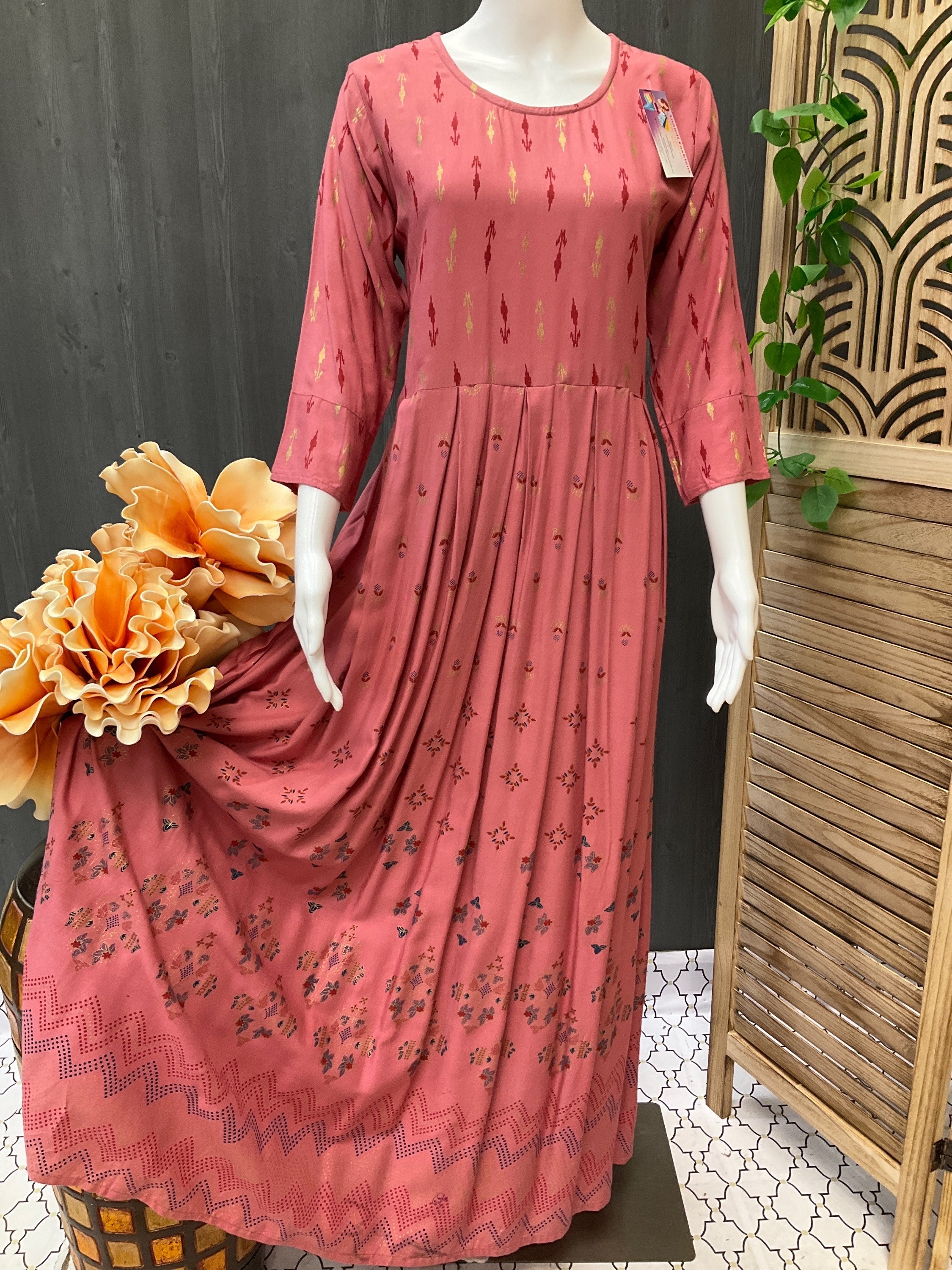 Long Rayon Kurti - Size 40 image 1
