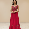Pink Party Wear Long Dress Size 36 (US XS) - Elegant Gown