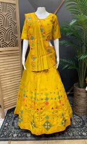 Navratri Special Cotton Chaniya Choli Set - Garba Dance Wear