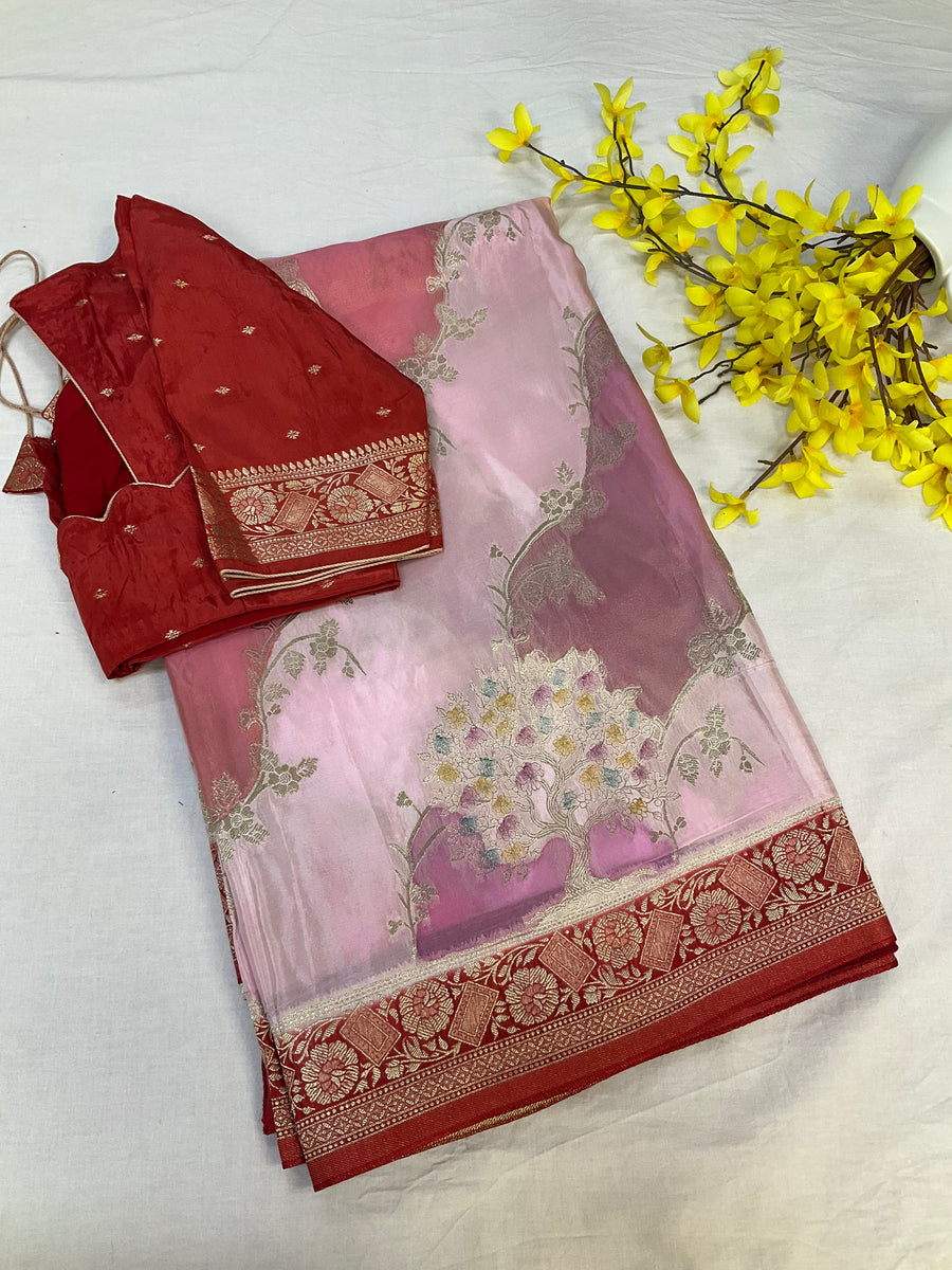 Benarasi Saree with stitched blouse