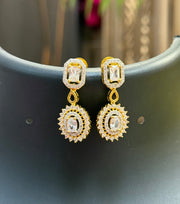 Party Wear AD Necklace set - full white