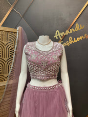 Light purple Party Wear lehanga set