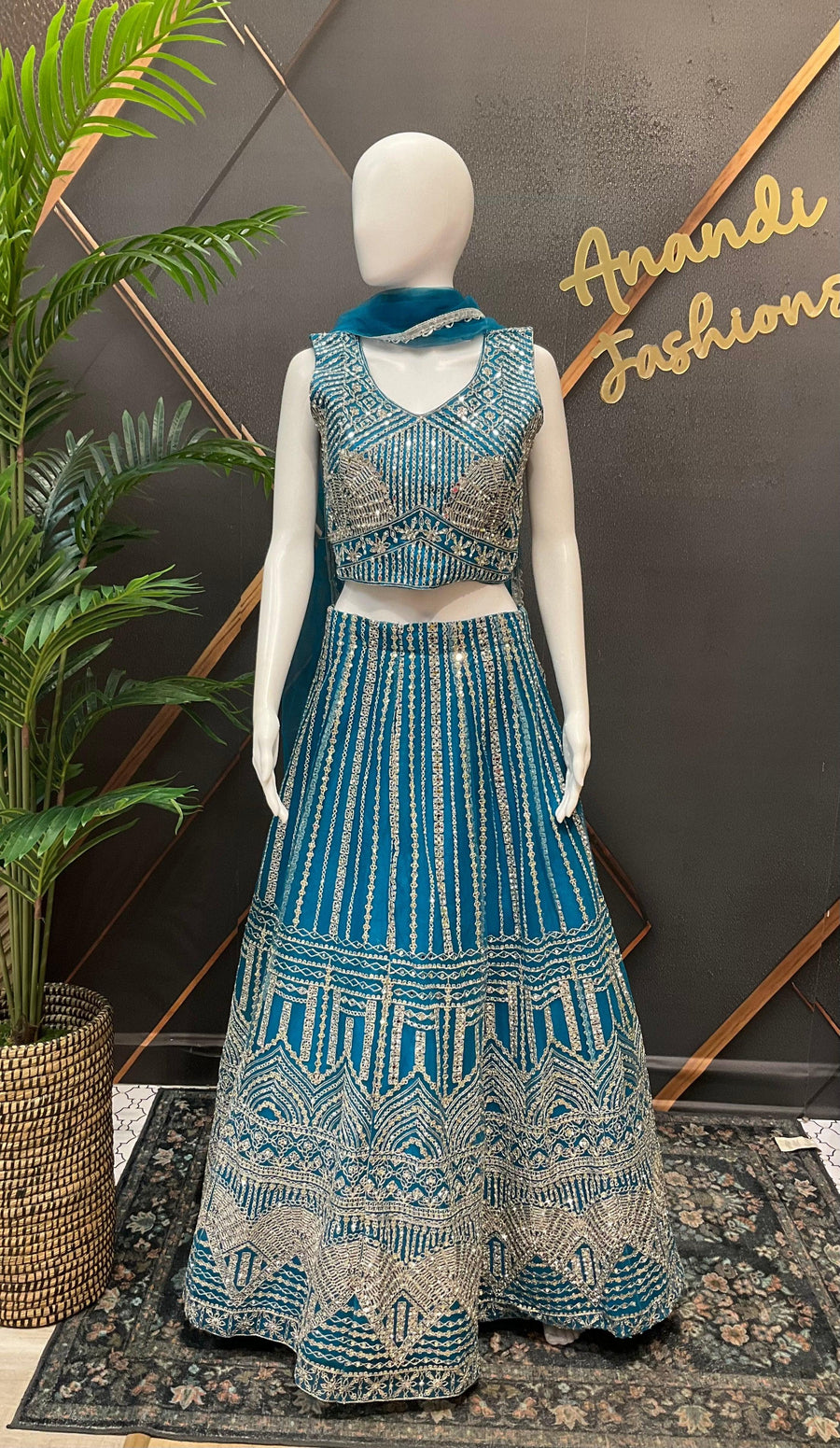 Heavy Work Net Lehenga Set - Party & Wedding Wear