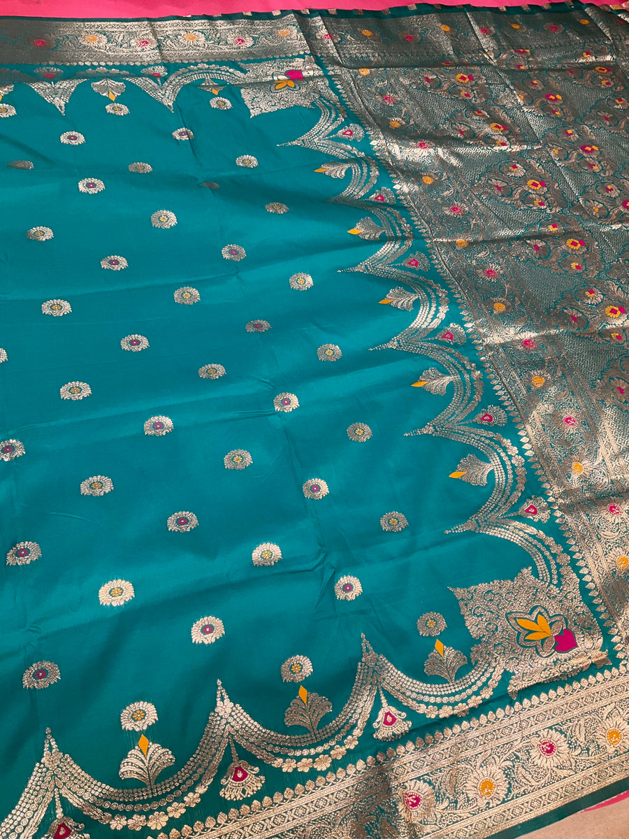 Silk Saree with Meenakari Weaving