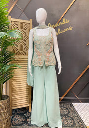 Pastel Colors Stylish Palazzo/ Sharara Set