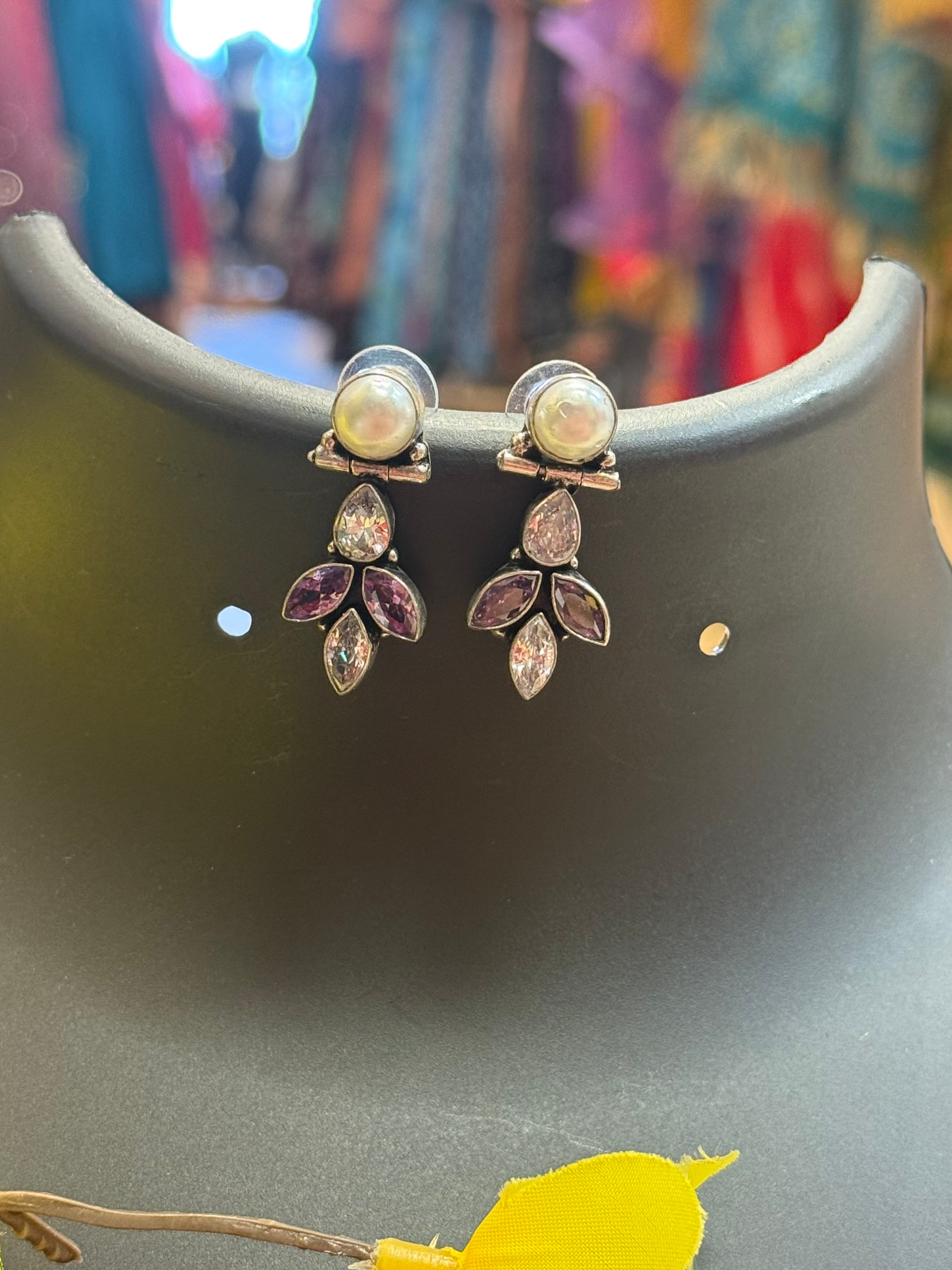 German Silver Earrings