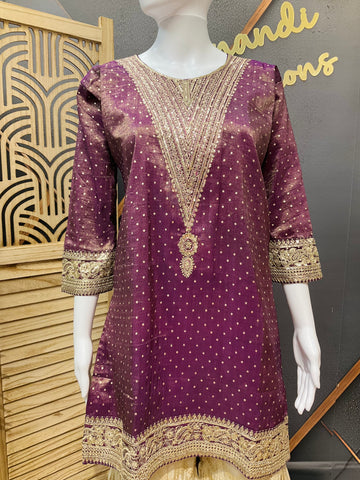 Size 42 - Shimmery Tissue Sharara sets