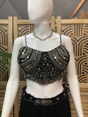 Black ready to wear saree