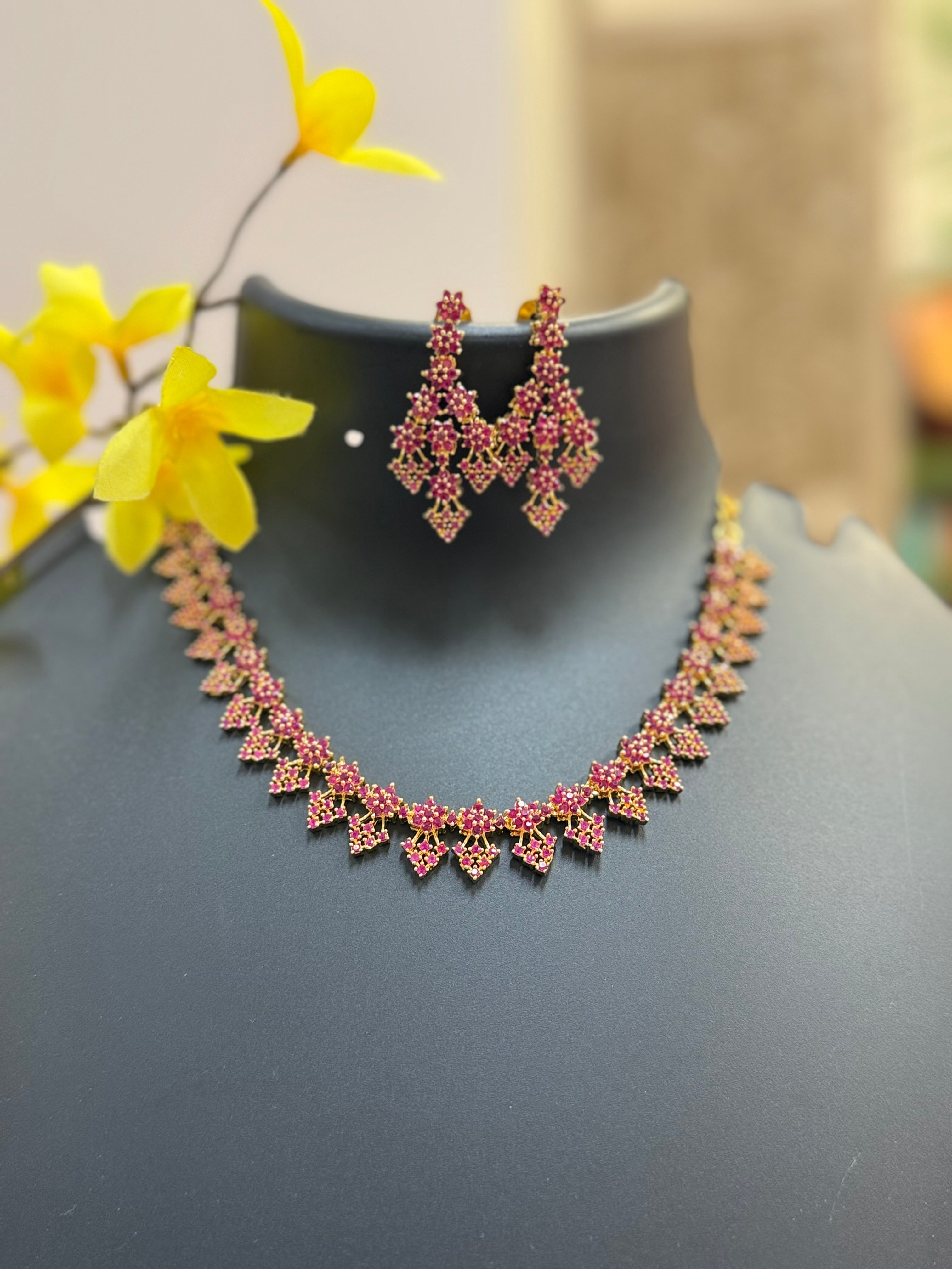 Ruby Necklace set