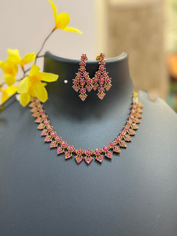 Ruby Necklace set