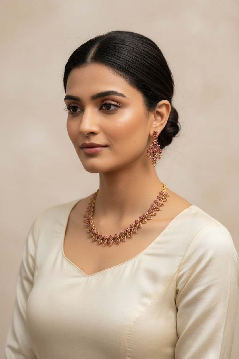 Ruby Necklace set