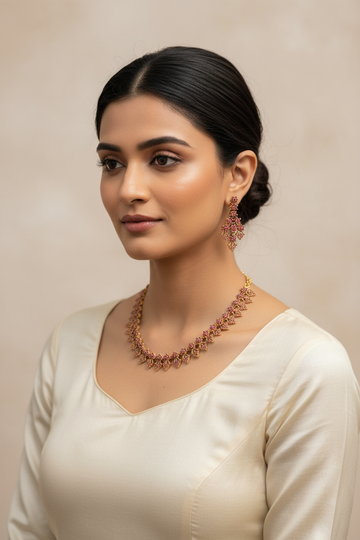 Ruby Necklace set