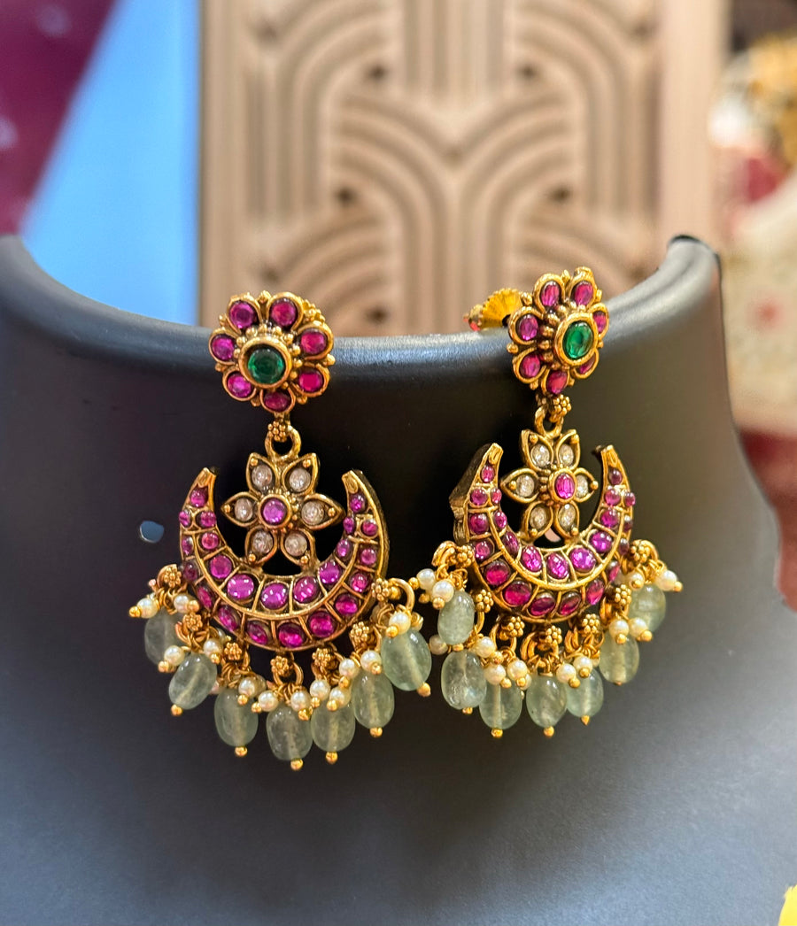 Jadau Kundan Moon/Chand Design Necklace set