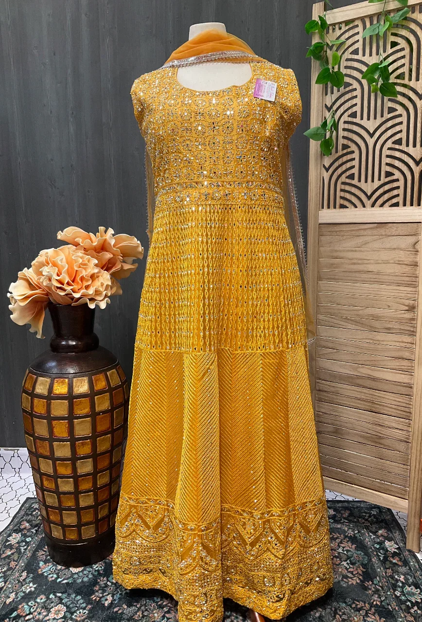 Plus Size - Party wear floor length dress- Size 56/58