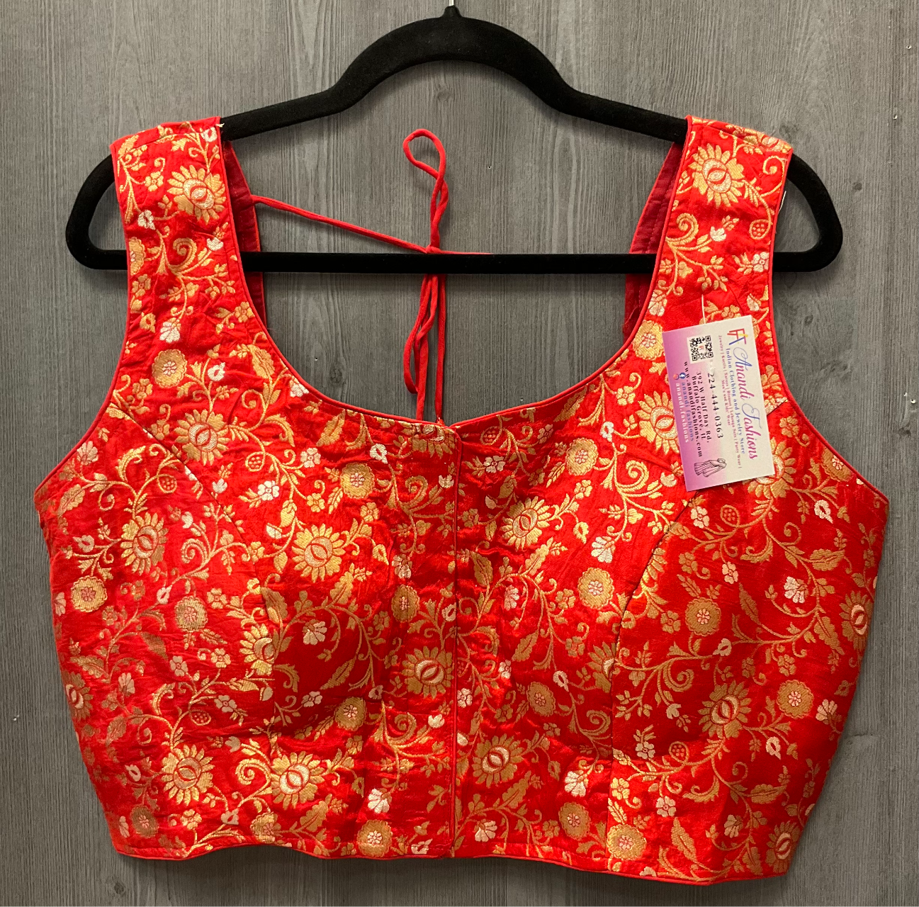 Front opening brocade blouse -Size 42(fits upto 44) image 1