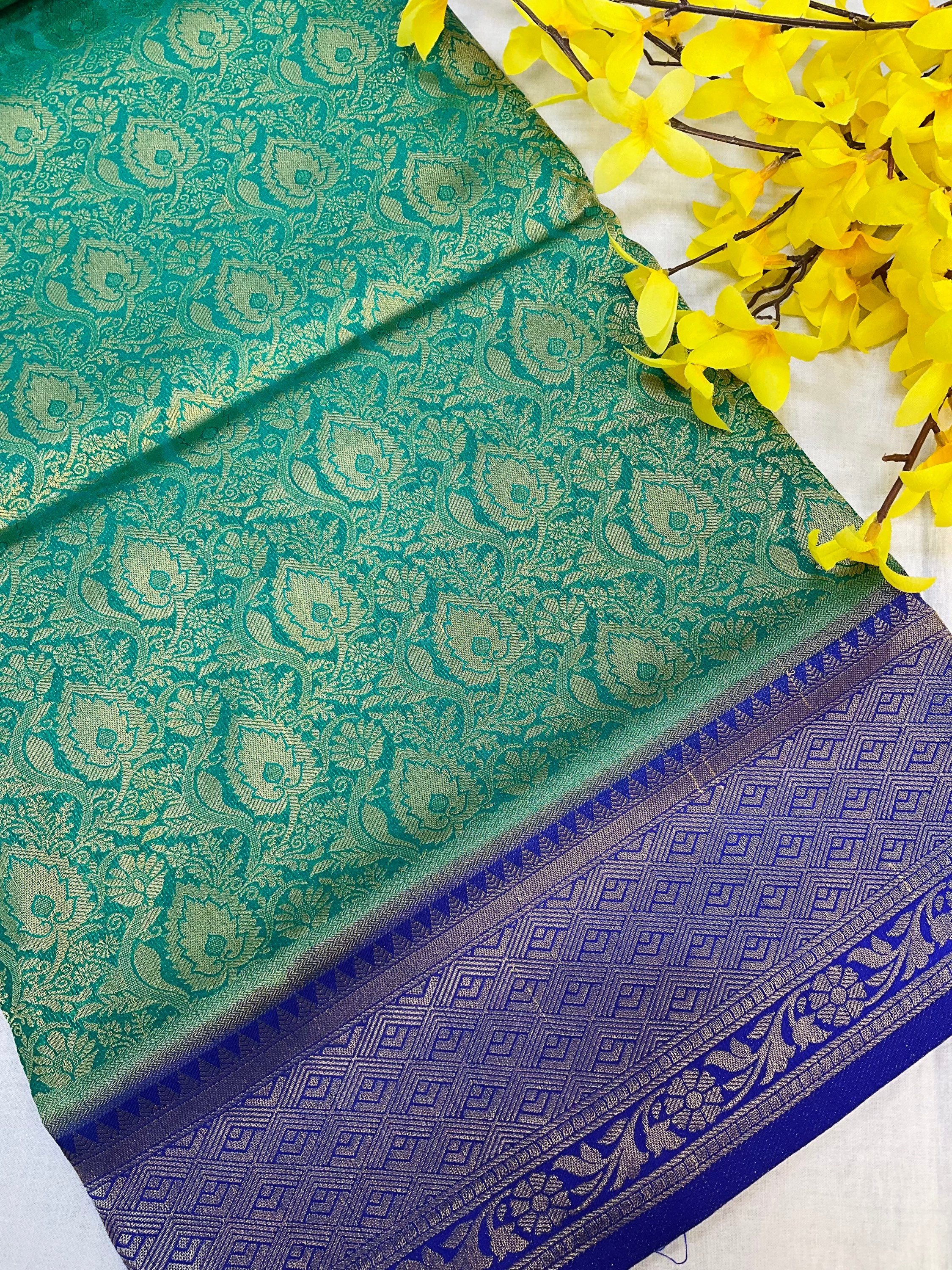 Soft silk- semi kanjeevaram saree image 1