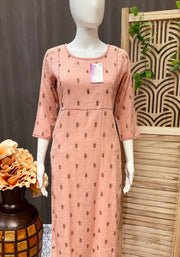 Peach Color Kurti
