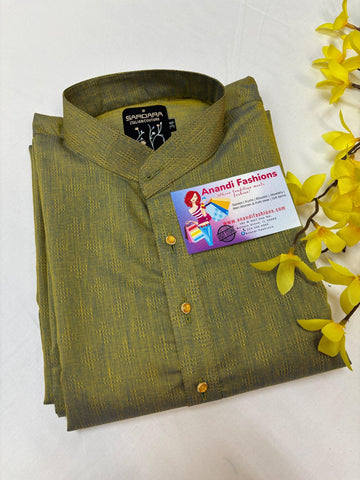 Pure cotton Kurta- Beautiful and Simple Green Kurta- Size 34