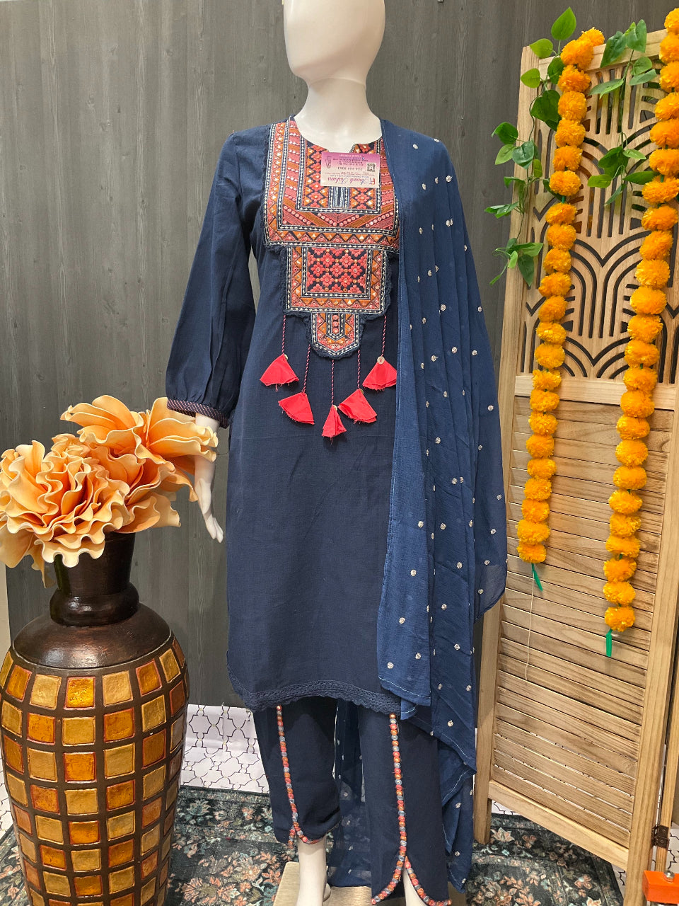 Size 38/US XS-Khadi Cotton Dhoti set image 0